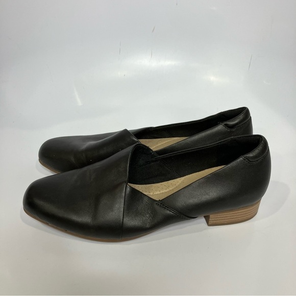 Collection by Clarks black leather flats size 9 - Picture 4 of 7